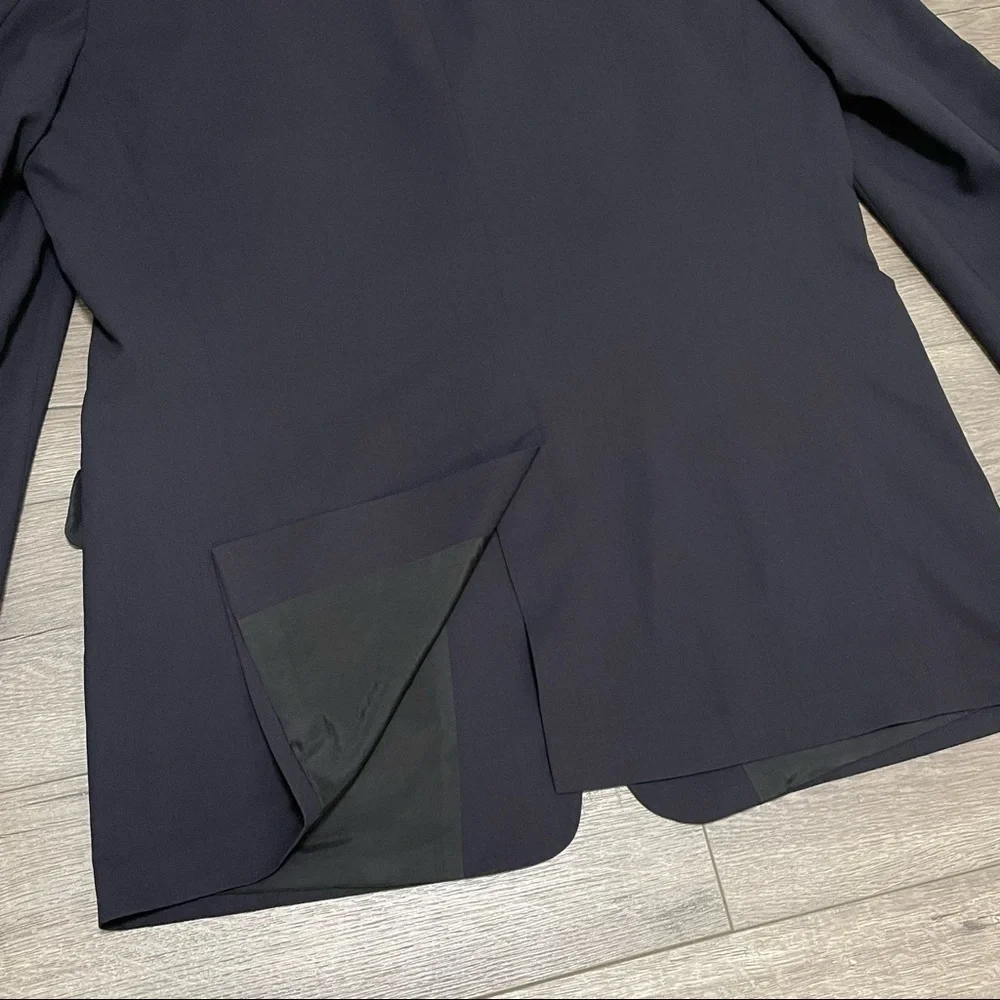 Hugo Boss Albo/Hago Mens 3 Button Front Blazer jacket Sz 44R Navy Blue Wool.